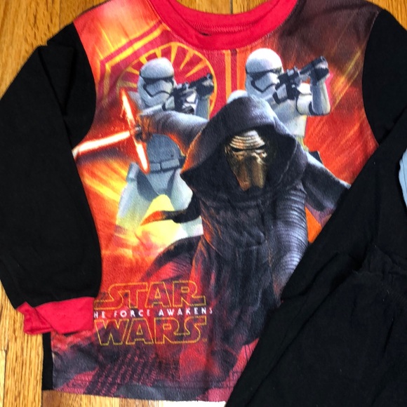 2 Sets Star Wars Long Sleeve & Pants Pajamas - Picture 2 of 7